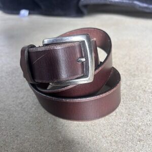 John Varvatos Star USA Mens Genuine Leather Belt Brown Sz M 36-38